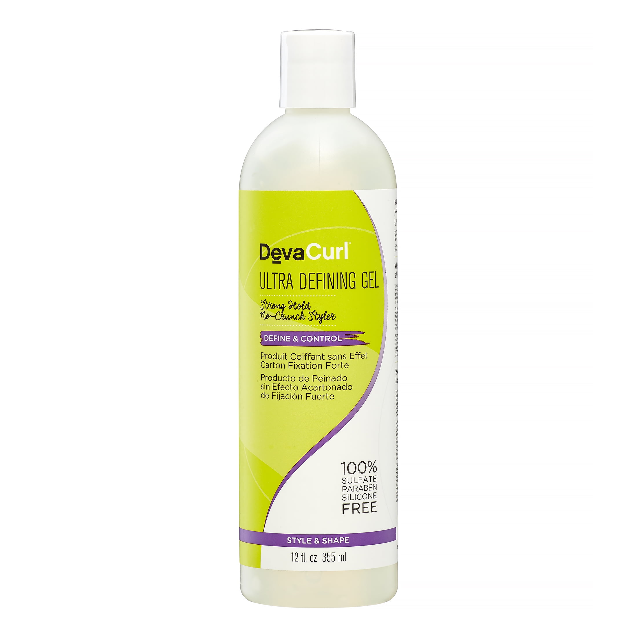 DevaCurl Ultra Defining Moisturizing & Humidity Resistant Squeeze Hair Styling Gel, 12 fl oz