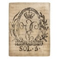 thumbnail image 2 of Wild Apple Portfolio 15x18 Black Ornate Wood Framed with Double Matting Museum Art Print Titled - Vintage Seal III v2, 2 of 4