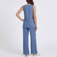thumbnail image 4 of BUIGTTKLOP 2 Piece Lounge Sets for Women Sleeveless Tank Tops Wide Leg Pants Summer Outfit 2026 Casual Matching Track Sweat Suits, 4 of 6