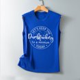 thumbnail image 4 of Pompotops T-Shirt Sans Manches à Col Rond et Imprimé Casual Femme, 4 of 4