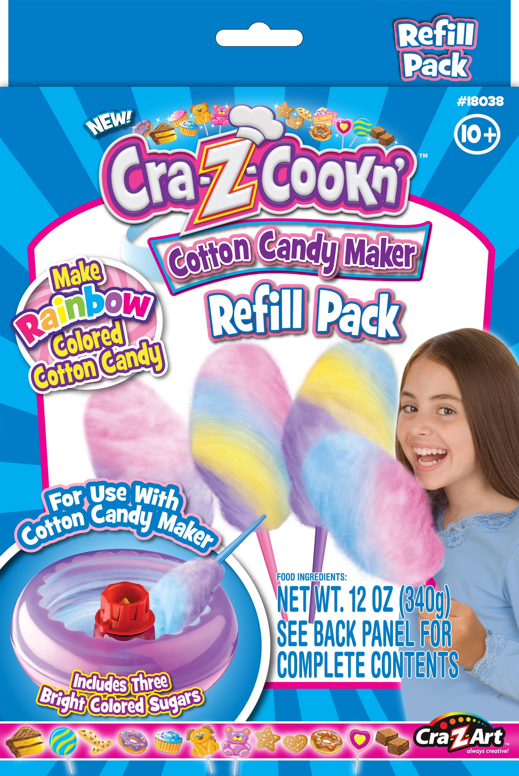 Cra-Z-Cookn Cotton Candy Maker Refill Pack.