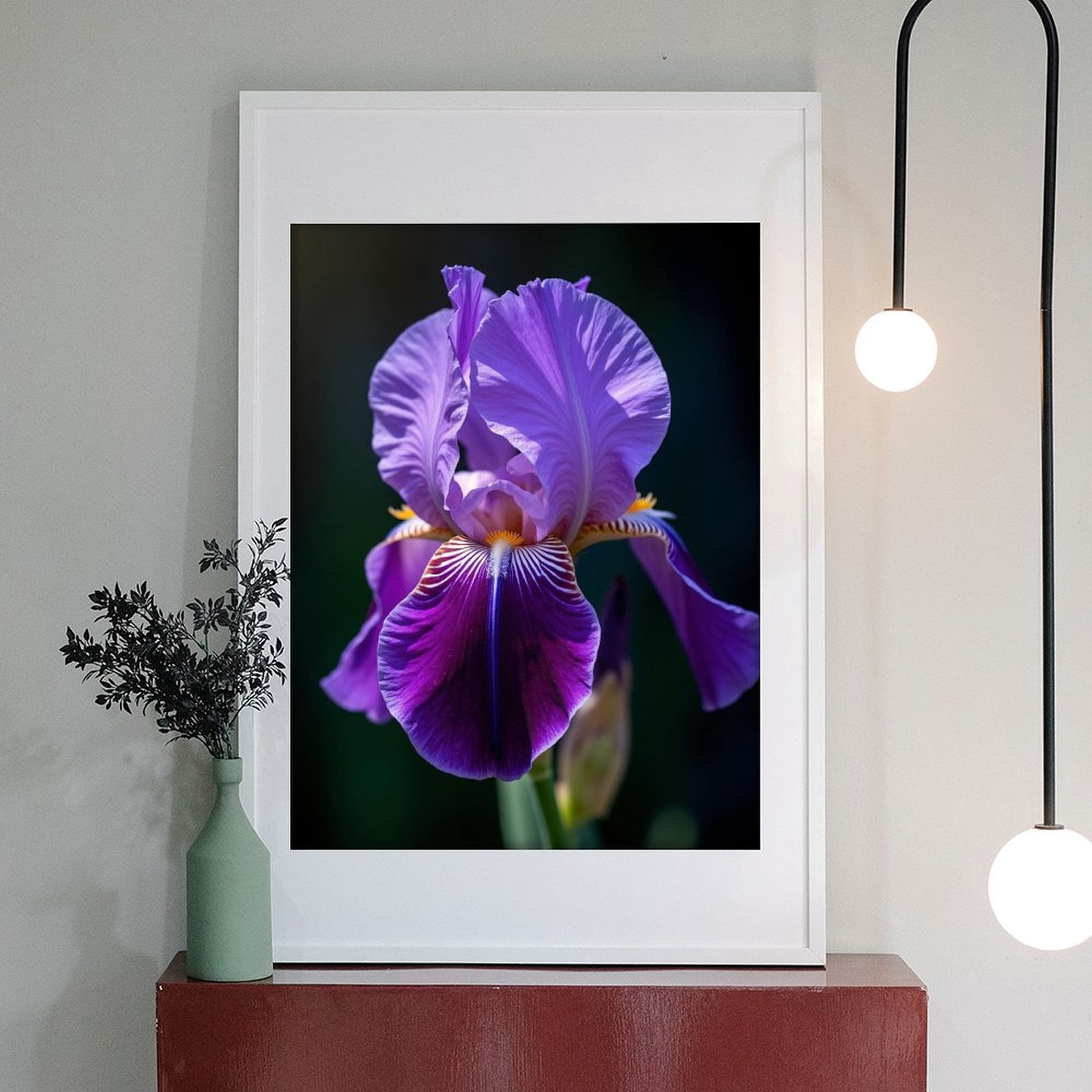Diamond Art Kit for Adults, Purple Elegant Iris Bloom Diamond Painting for Adults Beginners, DIY Diamond Art Painting Kits, 5D Diamond Painting Crafts for Home Decor 12x16 Frameless