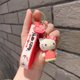 thumbnail image 1 of Nueva llegada muñeca llavero adornos goma dibujos animados encantador Hello Kitty llavero regalo de Navidad mujeres niñas bolsa decoración personalizada, 1 of 4