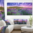 thumbnail image 1 of Summer Lavender Field in Tihany - Modern Landscape Wall Art Canvas, 1 of 3