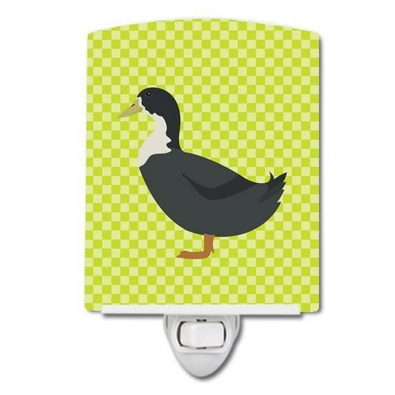 Blue Swedish Duck Green Ceramic Night Light