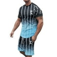 thumbnail image 3 of RMGVDSD Mens 2 Piece Outfits Casual Men's Printed Short Sleeve Polo Shirt And Shorts Set Summer Outfits Casual Sports Suit Trendy Vacation Outfit, 3 of 4