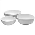 thumbnail image 4 of Denmark Tools for Cooks 3 Piece White Soft Square Serving Bowls, 4 of 6