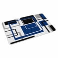 thumbnail image 2 of Blue Black Geometric Door Mat&nbsp;Indoor Outdoor Entrance, Non Slip Rug for Kitchen Bathroom Entryway Rug, Modern Minimalist Abstract Stripes Washable Doormat Floor Mat for Office 20x31.5 Inch, 2 of 8