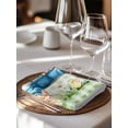thumbnail image 6 of Green Plaid Easter Cloth Napkins Set of 4 Reusable Dinner Napkins, Blue Truck Spring Floral Bunny Animals Cocktail Napkin Washable Table Napkins for Wedding/Holiday Party/Baby Shower 20"x20", 6 of 7
