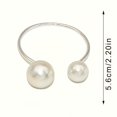 thumbnail image 3 of LeeCHee 16 Pcs Pearl Napkin Rings Bulk, Metallic & Plastic 2.2 Inch Napkin Holders for Elegant Dining, Wedding, Christmas Table Decor, 3 of 7