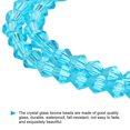 thumbnail image 3 of Uxcell 1600Pcs 4mm Bicone Glass Beads Small Faceted Blue, 3 of 6
