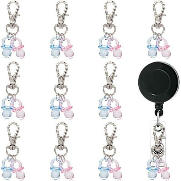 10pcs Postpartum Badge Reel Charm Cute Nipple Badge Reel Charm for Labor and Delivery Nurse Medical Office Worker Doctor Accessories Lovely Badge Holder Charms for ID Card Name Tag Badge for diy