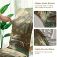 thumbnail image 5 of Yayeee 2 Pack Dining Chair Covers Stretch Parson Chairs Slipcovers Seat Protector, Snow Mountains, 5 of 6