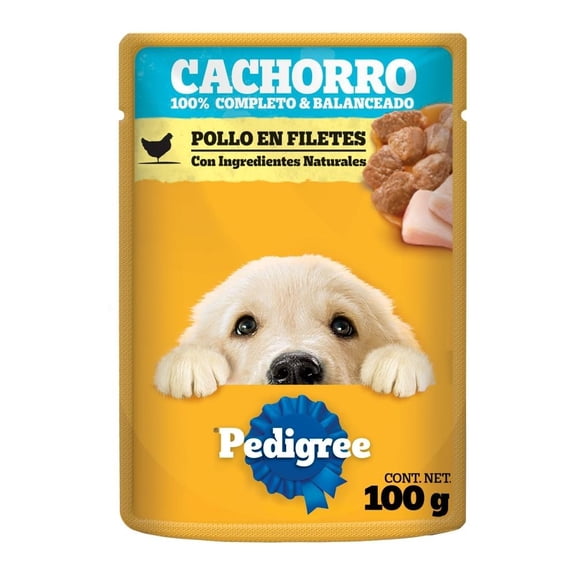 Alimento para Perro Pedigree Cachorro Pollo en Filetes 100 g