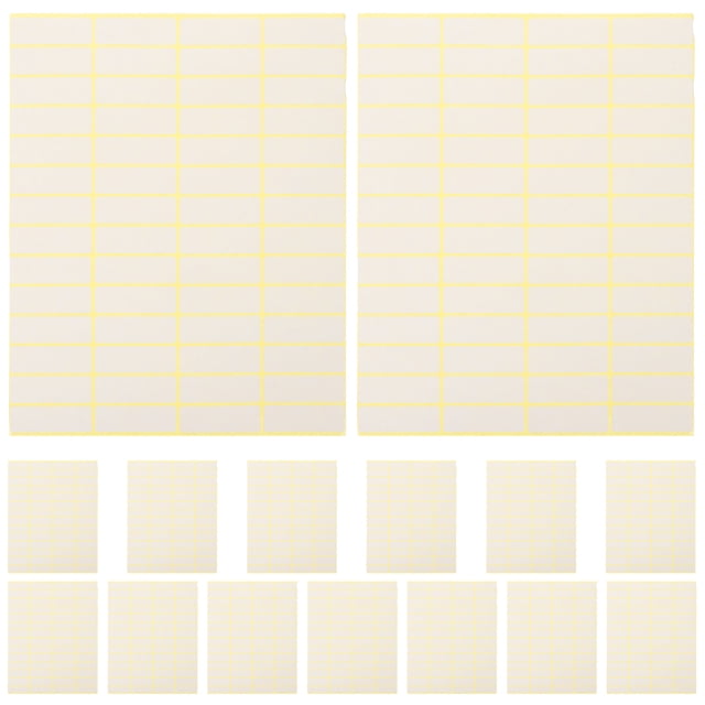 Miangastore 15 Sheets Label Sticker Blank Sticker Labels Easy To Write On Adhesive Labels (56 Labels/ sheet)