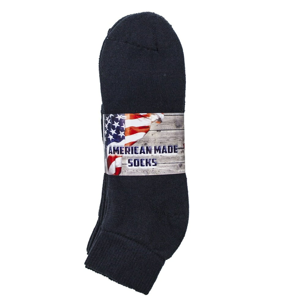 American Made Socks American Made Quarter Length Cotton Socks12 Pair