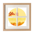 thumbnail image 1 of El otoño comienza veinticuatro termino solar Pantalla de escritorio de pared de marco 4 aperturas, 1 of 4