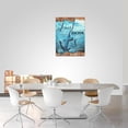 thumbnail image 4 of Nautical Anchor Wall Art Beach Ocean Theme Wall Decor Rustic Jesus Anchor Bible Quotes Pictures Canvas Prints Motivational Framed Modern Artwork for Home Living Room Bedroom Bathroom 12"x16", 4 of 6