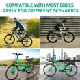 thumbnail image 3 of BVSLTUK  48V 20AH Rear Rack Ebike Battery Lithium-ion Bike Battery for 1800W 1500W 1000W 750W 500W Ebike Motors, Luggage Rack fit for 26" 27" 28" 700C ebike(Black), 3 of 9
