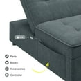 thumbnail image 6 of Sofa Bed Chair, Convertible Sleeper Chair Bed,Adjust Backrest Into a Sofa,Lounger Chair,Single Bed,Modern Chair Bed Sleeper for Adults, 6 of 7