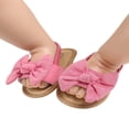 thumbnail image 2 of Baby Girls Princess Bowknot Sandals Soft Sole FlatNon-Slip  Summer Beach Shoes, 2 of 10