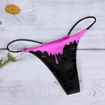 thumbnail image 5 of HUITKMM Underwear Womens Seamless Womens Underpants Fashion Comfort Pattern Panties Low Rise Soft T Back G String Panties, 5 of 5