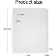 thumbnail image 2 of Multibey A5 Divider Sheets, 6-Tab Clear PVC Binder Pages, 6-Pack for Binders, Notebooks, Planners, 2 of 7