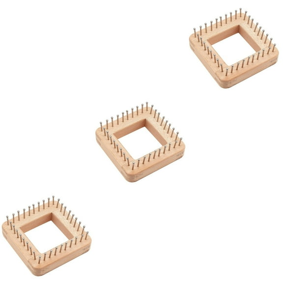 Hemoton 3pcs Scarf Hat Weaving Diy Knitting Wood Sweater Weaving Sweater Knitter