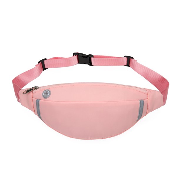 Riñonera para hombres y mujeres, riñonera con conector para auriculares y 3 bolsillos con cremallera, correas ajustables, riñonera para deportes, correr, ejercicio, caminar, viajes