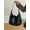 Black, variant on Women hobos bags big capacity casual Armpit bag for ladies soft PU leather handbag Wide strap Shoulder Crossbody Bags bolsa