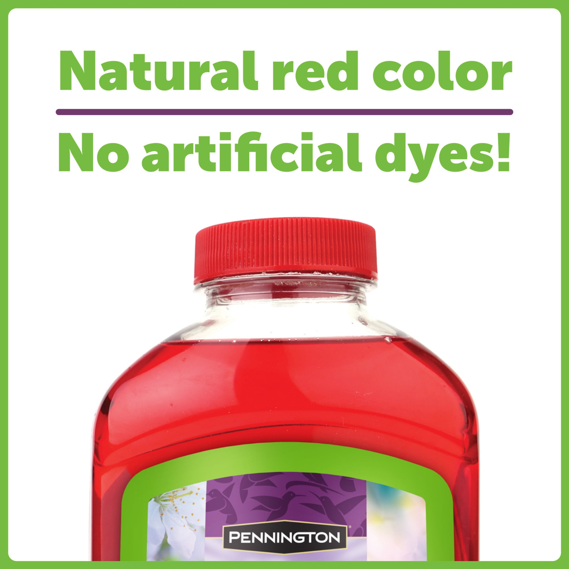 (2 pack) Pennington Hummingbird Nectar, No Artificial Dye, Concentrated Sweet Hummingbird Food Liquid, 16 oz, 1 Pack, All Lifestages