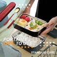 thumbnail image 4 of Naiovety Utensilios de cocina 304 Cuchara de acero inoxidable Juego de palillos de tenedor Vajilla con caja Accesorios de viaje con PP Snap-fit ​​para Type2 NO2 Naiovety HA012725-02, 4 of 6