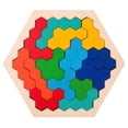 thumbnail image 1 of Rompecabezas 3D Hexagonal VentDepot PuzzHex 1Pza 14.6x12.8cm Madera Multicolor, 1 of 1