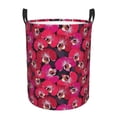 thumbnail image 2 of Uemuo Orchids Flowers Pattern Circular Laundry Hamper Basket with handles,Collapsible laundry basket,Large capacity laundry hamper,Laundry Organizer-Small, 2 of 8