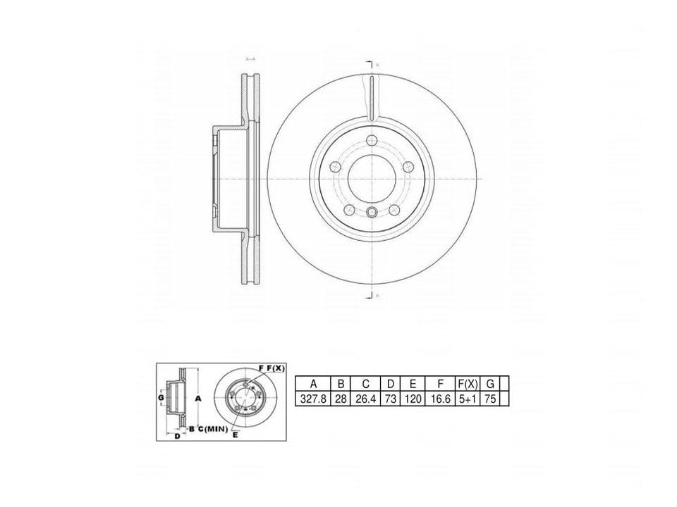 Ultra High Carbon 1000 Brake Kits, Front UHCK10143, BMW X3 2017-2011