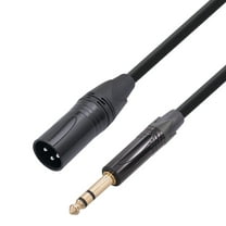 AOOOWER 6.35mm 1/4 Inch TRS Male to XLR Male Cable Speaker Cord Mic Line for Microphone