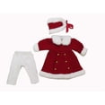 thumbnail image 2 of Classic Red & White Coat w/ Fur & Head Piece 3pc Made to fit an 18in Doll, 2 of 2