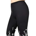 thumbnail image 2 of Cilcicy Women Plus Size Jeggings Stretch Skinny Leggings Hollowed Capri Cropped Pants, 2 of 4
