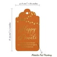 thumbnail image 5 of Inkdotpot Gold Foil Paper Hang Tags Happy Diwali Favor Tags 50 Pack, 5 of 6