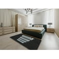 thumbnail image 4 of Ahgly Company Indoor Rectangle Patterned Black Novelty Area Rugs, 5' x 7', 4 of 6
