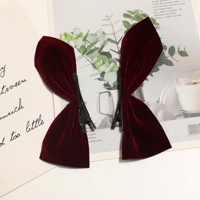 1/2 Uds. Lazos para el cabello con lazo en blanco y negro, horquillas laterales con lazo Vintage, pasadores bonitos para niñas, tocado, accesorios para el cabello para mujeres Tan Jianjun unisex