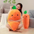 thumbnail image 3 of 55//75/95cm Cartoon Plant Smile Carrot Plush Toy Cute Simulation Veg YIJIA, 3 of 4