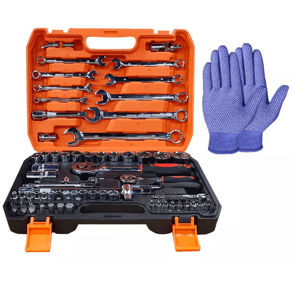 Juego De Herramientas Para Reparación De Auto Y Moto 82 Pzs
