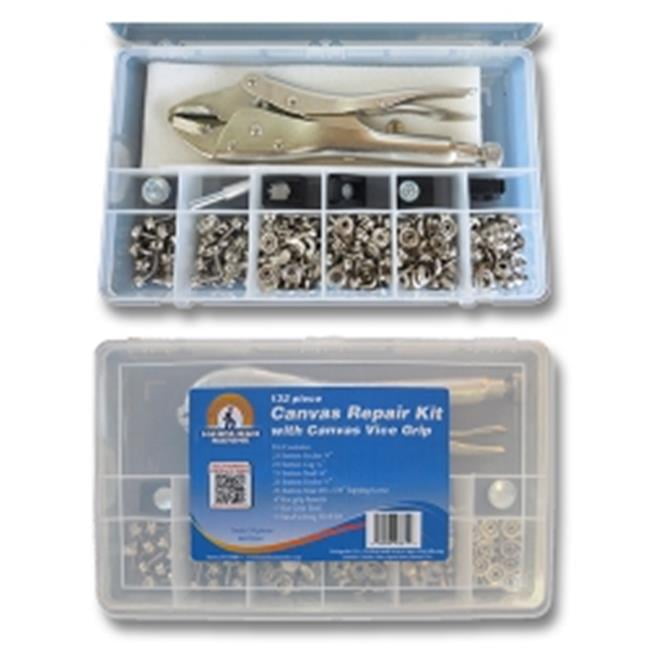 Boat Parts HandiMan Marine Canvas Snap Repair Kit With Heavy Duty Vice