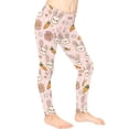 thumbnail image 3 of COEQINE Girls Leggings Buttery Soft Yoga Pants Full Length High Waist Tummy Control for Jogging Running for 4-5 Years Kids Girls for Easter, Easter Bunny Carrot Pink, 3 of 7