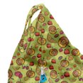 thumbnail image 5 of Fruit Lounger Chair Bag, Fresh Food Apple Plum Strawberry Mix Salad Print, High Capacity Storage with Handle Container, Lounger Size, Pale Green Multicolor, by Ambesonne, 5 of 5