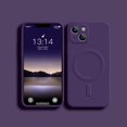 thumbnail image 3 of Liquid Silicone Case For iPhone 15 14 13 12 11 Pro Max Mini Plus X Xs XR Max Phone Magnetic Wireless Charging For Magsafe Cover, 3 of 5