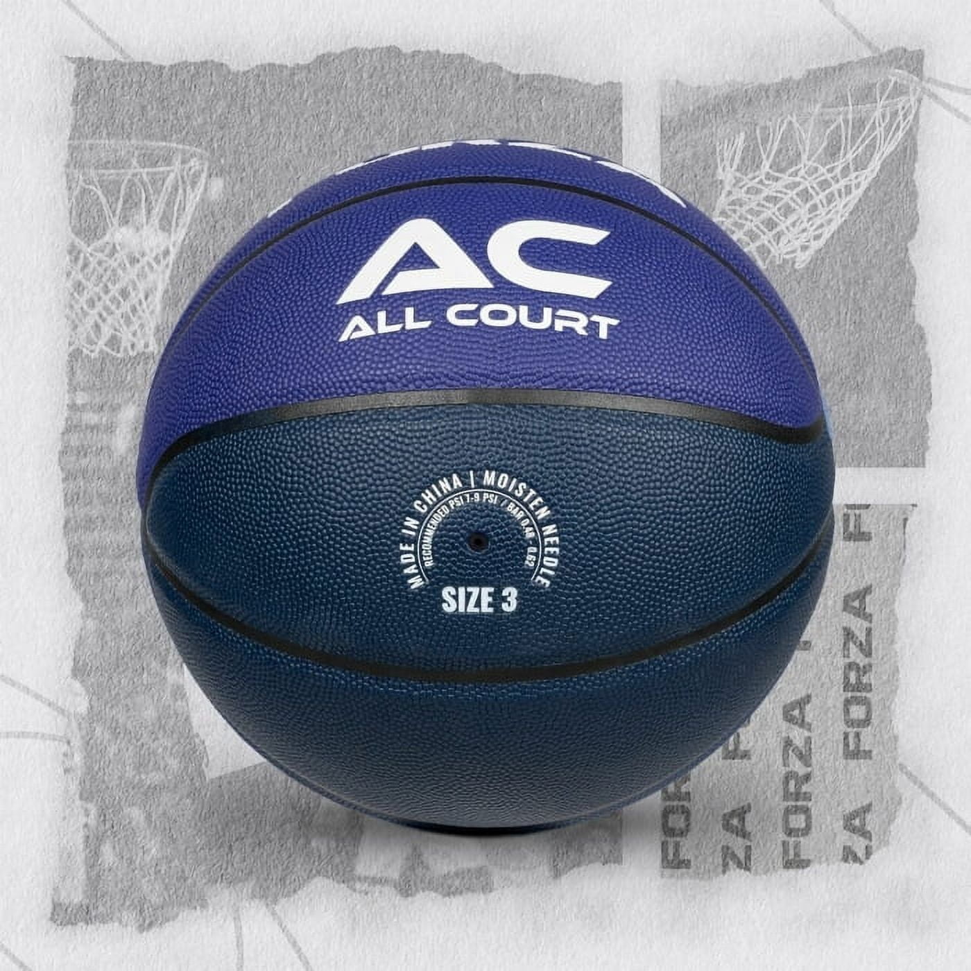FORZA All Court Basketball | Durable PVC Leather for Indoor & Outdoor Play | High-Performance Grip – Official Sizes for Kids, Youth, and Adults
