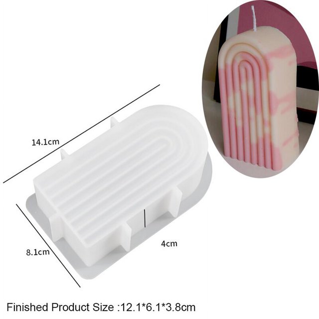 Molde de silicona con forma de nube 3D para velas, molde perfumado para decoración de Chocolate, Mousse, Fondant, cubo de hielo, pudín, dulces, hornear, jabón