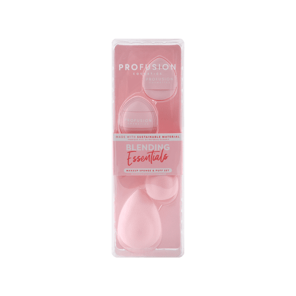 Profusion Cosmetics | Blending Essentials Makeup Sponge & Puff Set